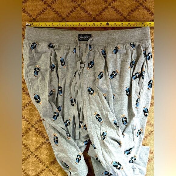 Ralph Lauren Polo Bear Cotton Jersey Pajama Sleep Set L - Picture 8 of 14